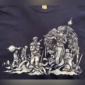 EUC Valhalla Graphic Navy Tee. Size M Unisex. shirt.woot.com